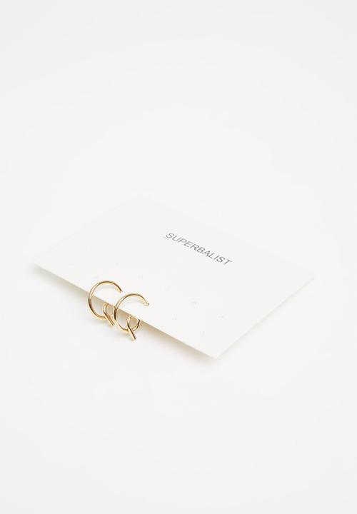 Superbalist - Connie hoop earrings - gold