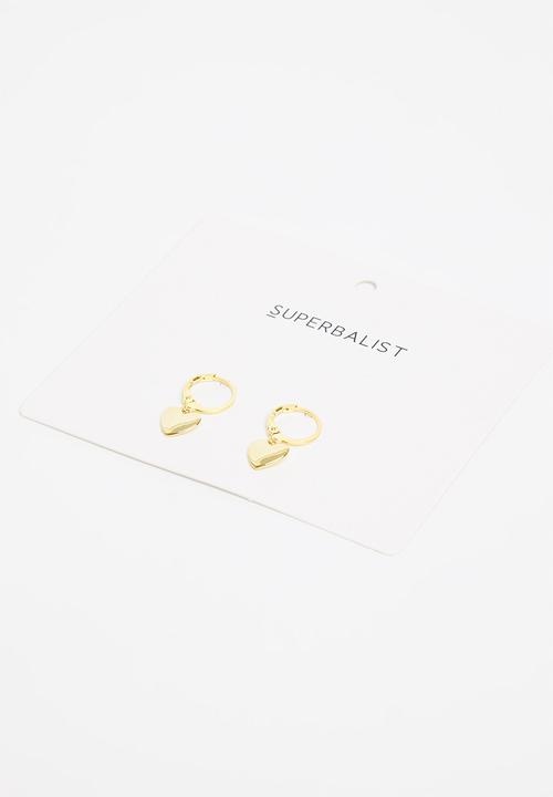 Superbalist - Heart shaped earrings -  gold