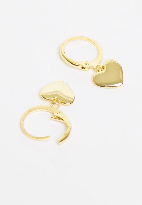Superbalist - Heart shaped earrings -  gold