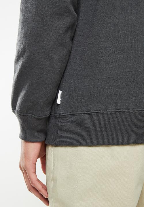 Ben Sherman - Target emb pullover hoody - charcoal