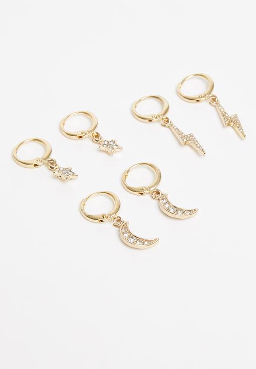 Superbalist - Lauren earring pack - gold