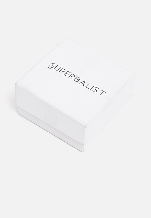 Superbalist - Sterling silver double hoop earrings - silver 