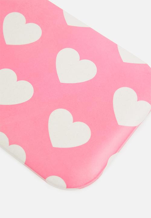 Excellent Houseware - Hearts lunch box - pink & green 