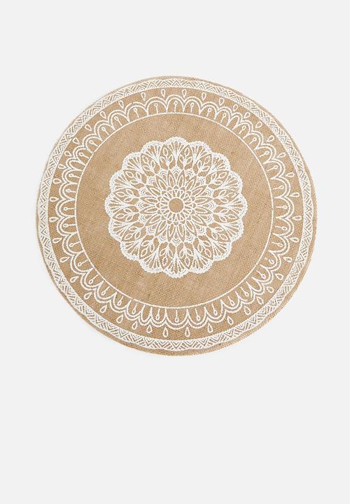 Excellent Houseware - Jute placemats - set of 4