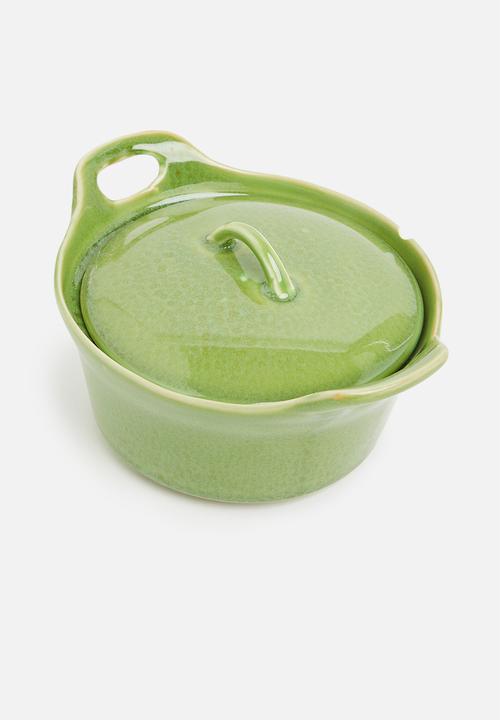 Excellent Houseware - Stoneware ramekin- green