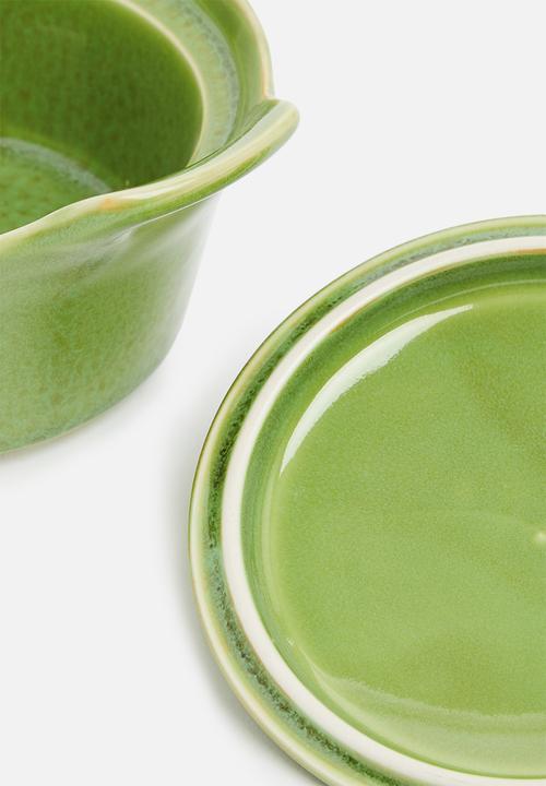 Excellent Houseware - Stoneware ramekin- green