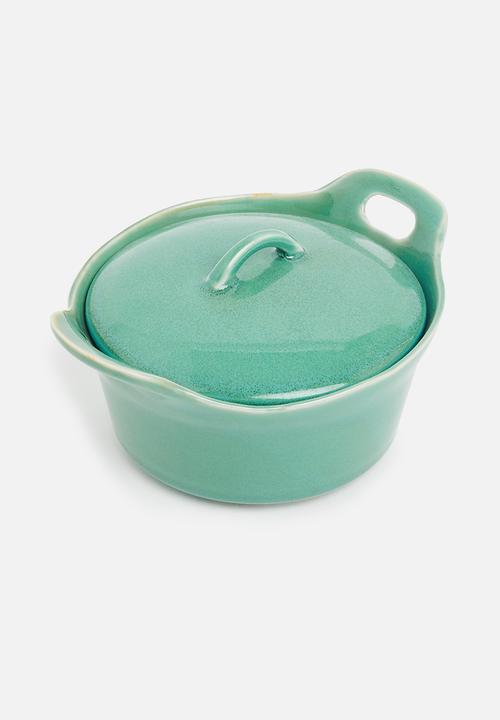 Excellent Houseware - Stoneware Ramekin- Sea Blue