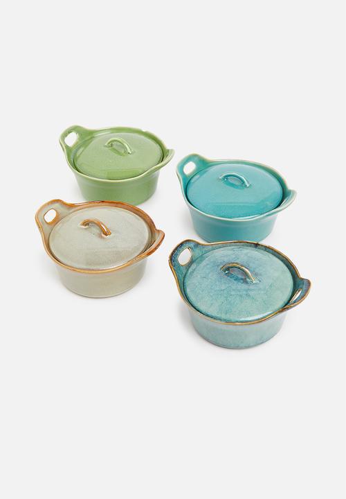 Excellent Houseware - Stoneware ramekin- green