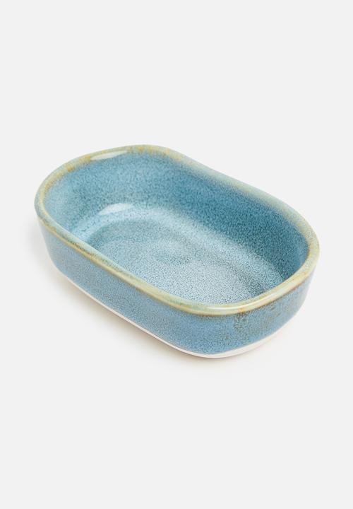 Excellent Houseware - Stoneware dipping bowl - blue