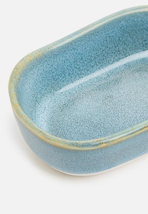 Excellent Houseware - Stoneware dipping bowl - blue