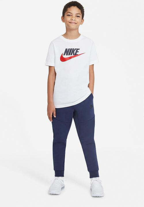 Nike - B nsw tee futura icon td - white/obsidian/university red