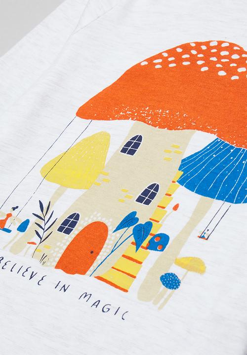 Superbalist Kids - Girls long sleeve printed tee - ice melange