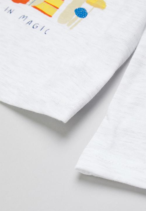 Superbalist Kids - Girls long sleeve printed tee - ice melange