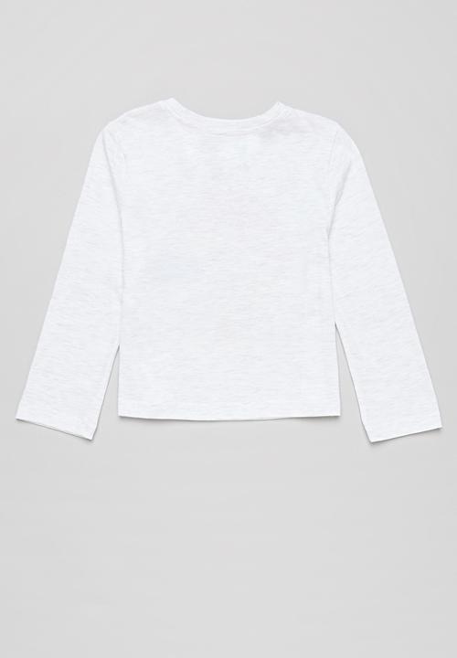 Superbalist Kids - Girls long sleeve printed tee - ice melange