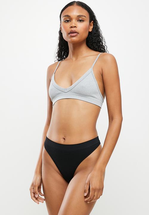 Cotton On - Seamless high cut thong brief 3-pack - multi 