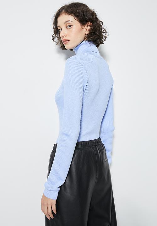 Superbalist - Crop turtle neck - dusty blue