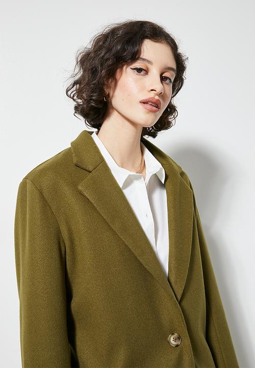 Superbalist - Maxi blazer coat - new olive
