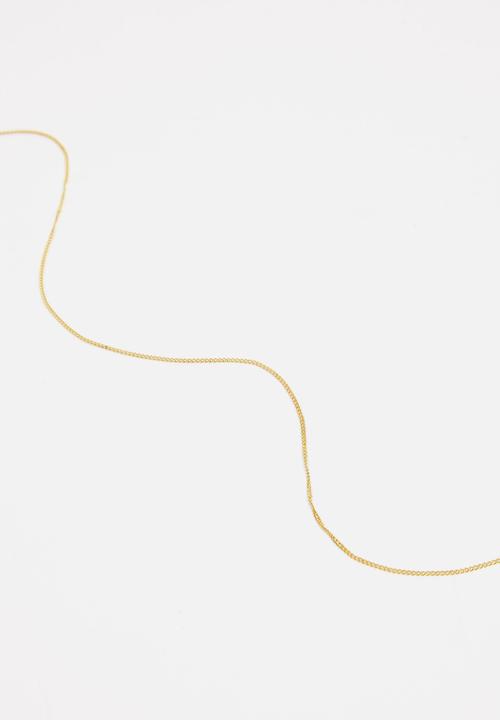 Matter of Fakt - Light og chain 1mm - silver gold plates