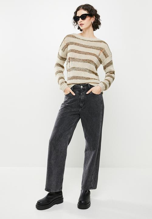 Koton - Crew neck long sleeve jumper - brown 