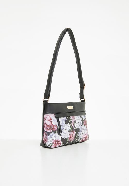 Pierre Cardin - Ohara crossbody - floral black pu