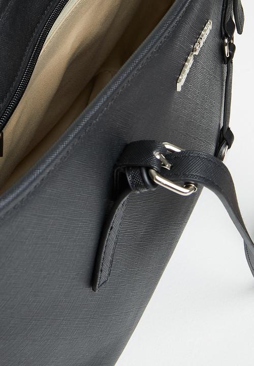 Pierre Cardin - Vanida saffiano tote - black