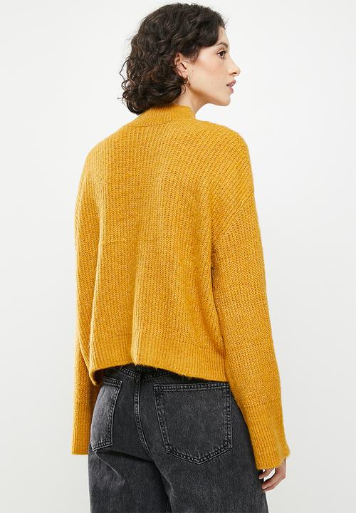 Koton - High neck long sleeve jumper - yellow