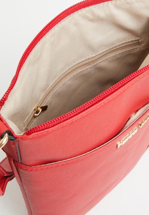 Pierre Cardin - Vanida saffiano crossbody - red 
