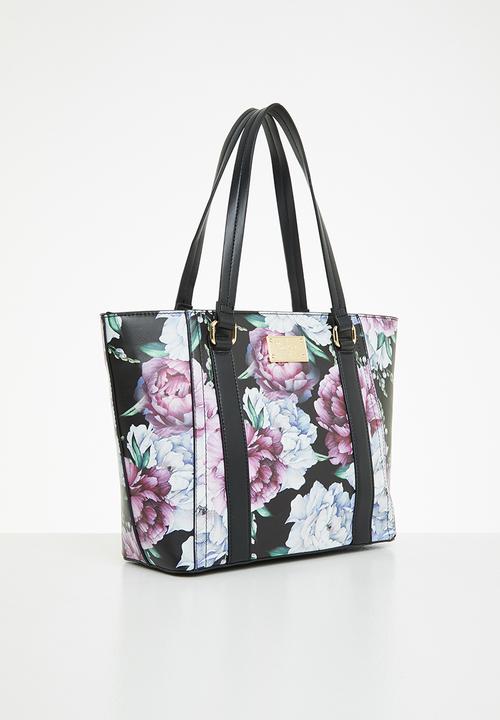 Pierre Cardin - Ohara medium tote - black & purple 