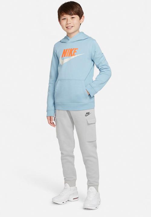 Nike - B nsw club + hbr po - worn blue/rush orange