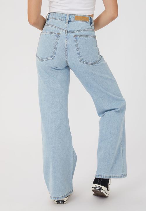 Cotton On - Petite pocket wide leg jean - wave blue