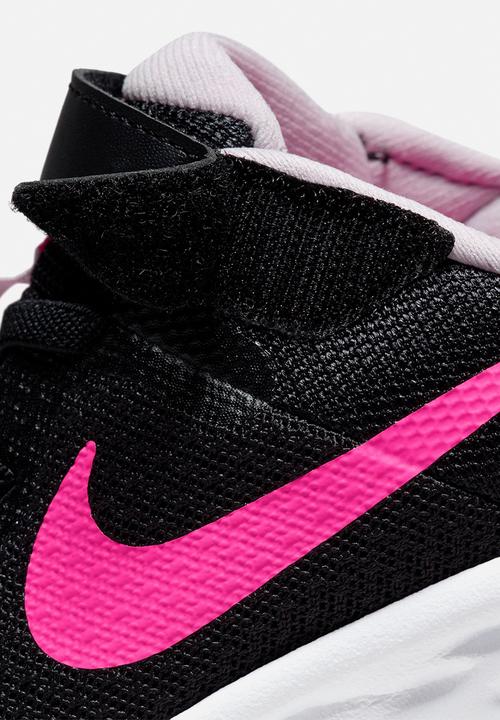 Nike - Nike revolution 6 nn (psv) - black/hyper pink-pink foam