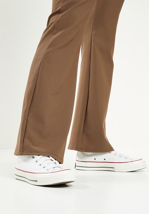 Cotton On - Rib flare pant - brown