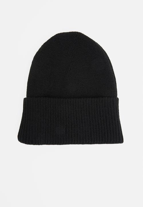 Superbalist - Fine rib knit beanie - black