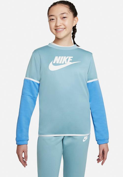 Nike - K nsw poly futura hbr ts - worn blue/university blue/white/white