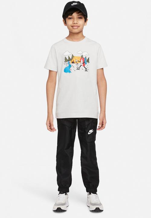 Nike - B nsw tee boxy 1 - grey 