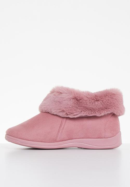 Hush Puppies - Sharon slipper boot - dusty pink