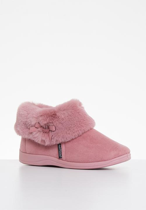 Hush Puppies - Sharon slipper boot - dusty pink