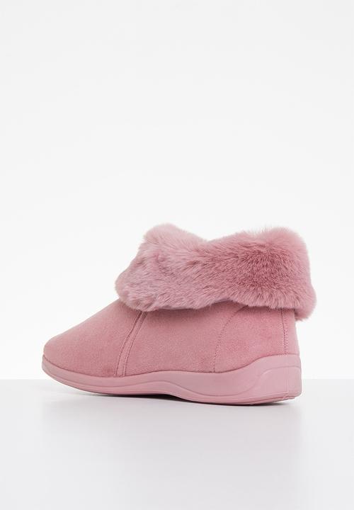 Hush Puppies - Sharon slipper boot - dusty pink