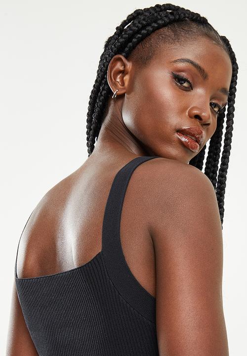 Cotton On - Summer knit bike short onsie - black