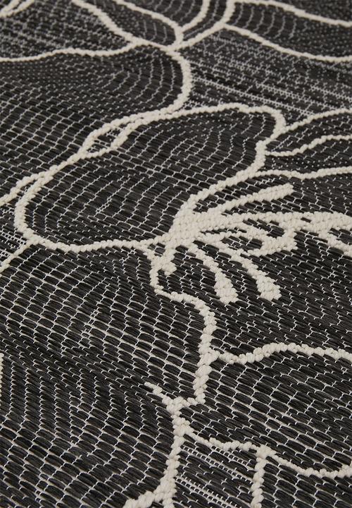 Fotakis - Lineo outdoor floral rug - black
