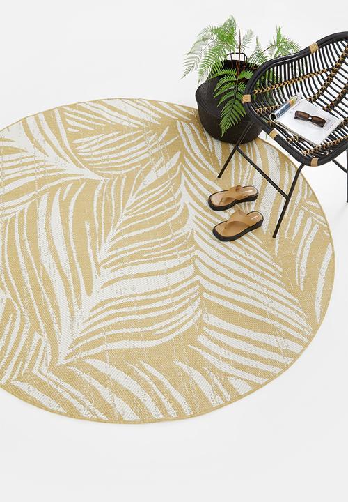 Fotakis - Lineo palm rug - mustard