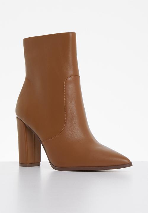 Steve Madden - Negotiate leather ankle boot - cognac