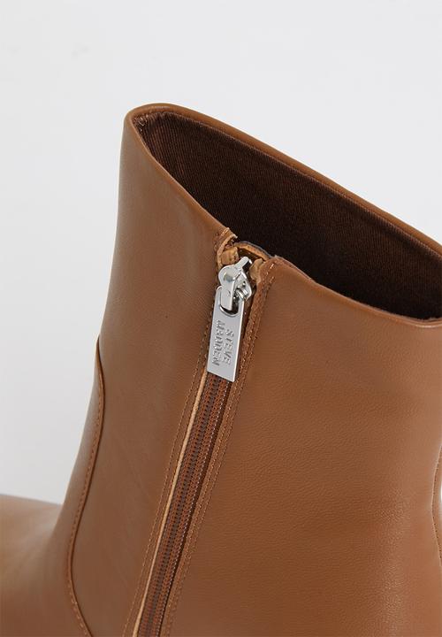 Steve Madden - Negotiate leather ankle boot - cognac
