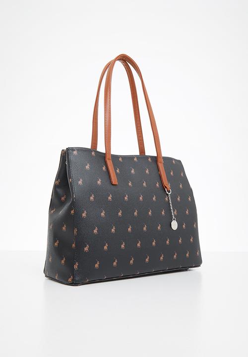 POLO - New classic large market tote - black