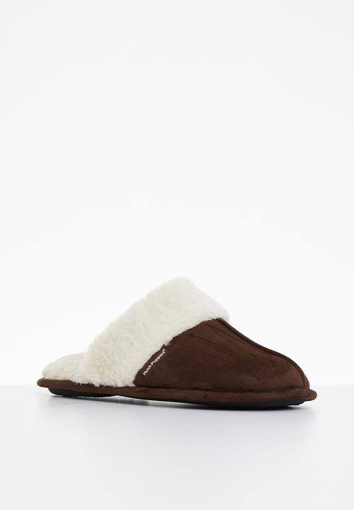 Hush Puppies - Aaron mircrofibre slipper - brown