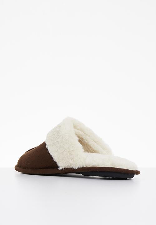 Hush Puppies - Aaron mircrofibre slipper - brown