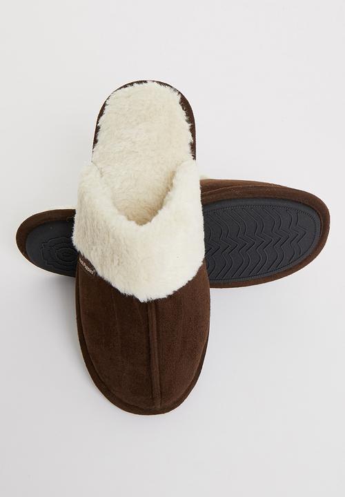 Hush Puppies - Aaron mircrofibre slipper - brown