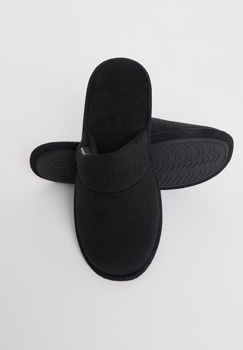 Hush Puppies - Hank corduroy slipper - black