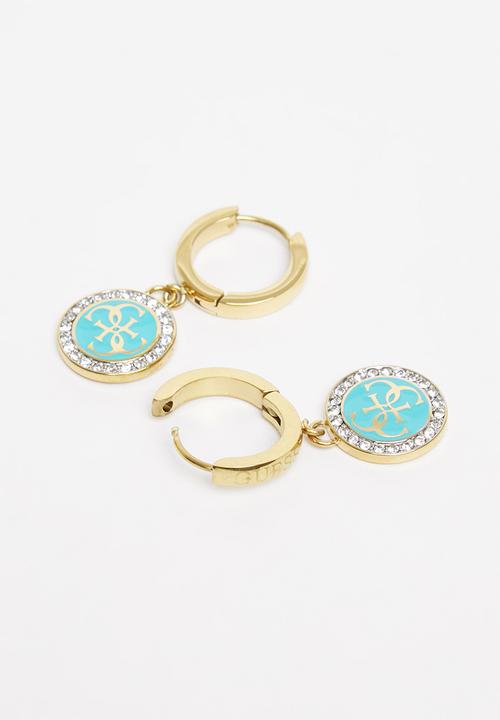 GUESS - Golden hour tur enamel 4g huggies - gold