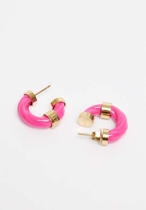 GUESS - Let's get loud 20mm pink torchon gold rs - pink